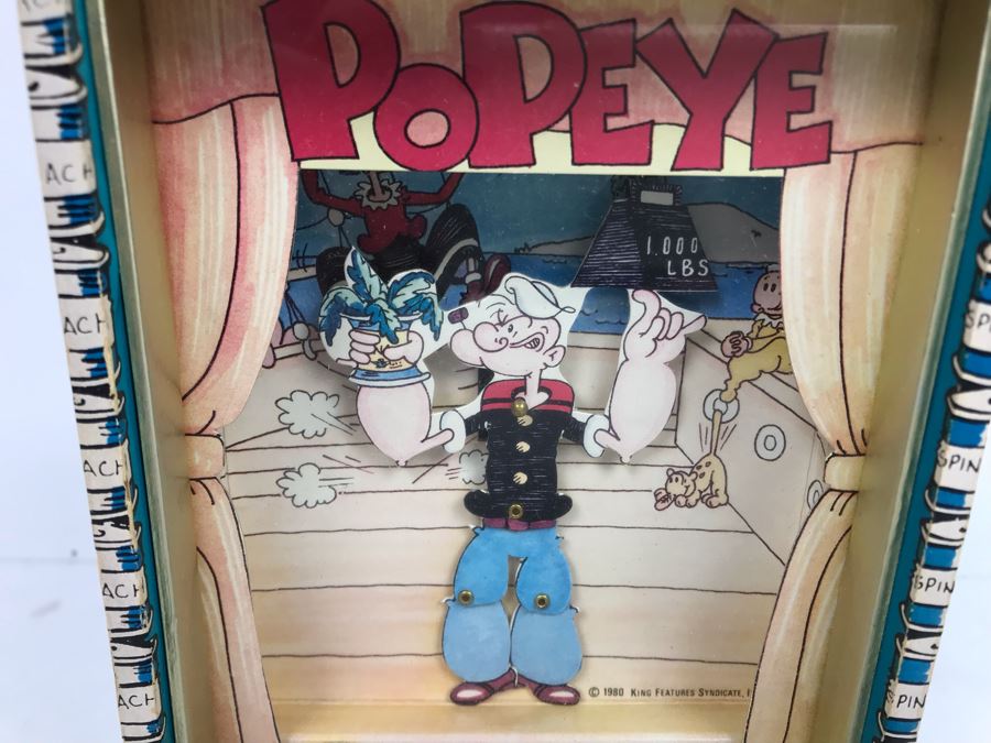 Vintage 1980 Dancing Popeye The Sailor Music Box Working [Photo 4]