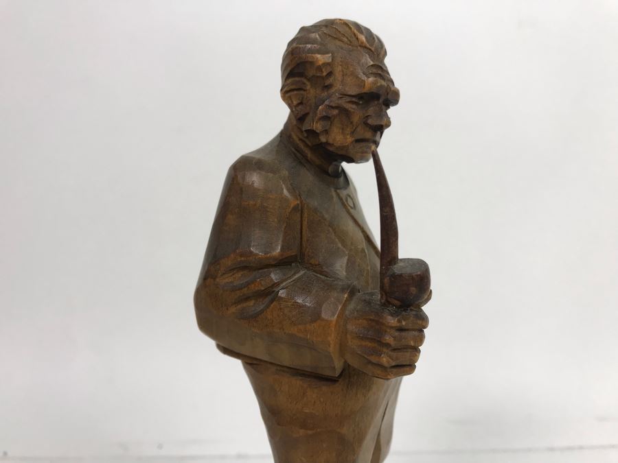 Antique 1876 Ernst Renz Carved Wooden Figure Austria [Photo 7]