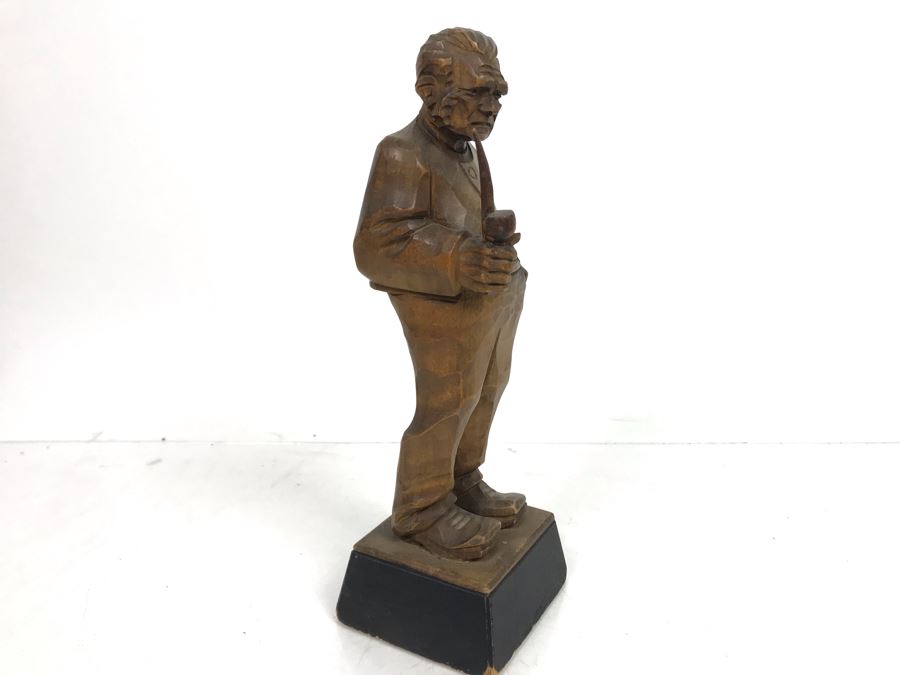 Antique 1876 Ernst Renz Carved Wooden Figure Austria [Photo 6]