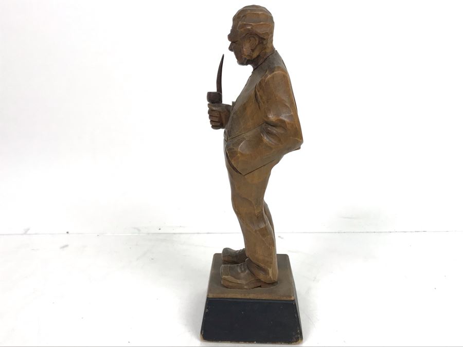 Antique 1876 Ernst Renz Carved Wooden Figure Austria [Photo 11]