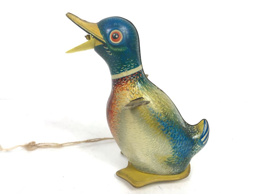 Vintage Metal Tin Litho Mechanical Wind Up Duck Toy Kohler Germany Gigi Art. Nr. 47 Working [Photo 6]