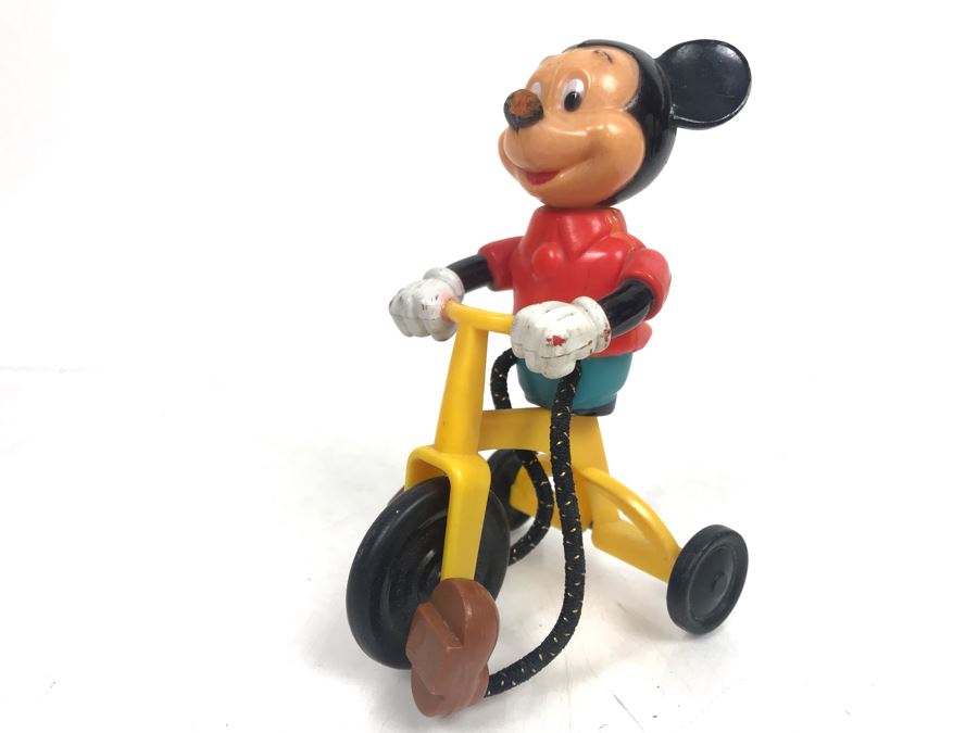 Vintage 1977 Gabriel Industries Mickey Mouse On Tricycle Walt Disney [Photo 1]