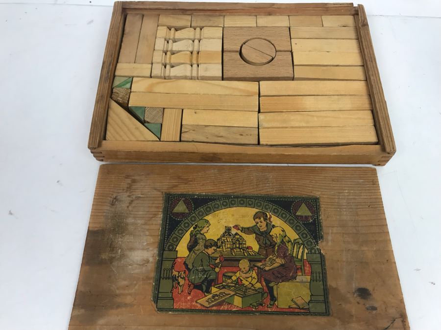 Vintage European Wooden Building Block Set [Photo 4]