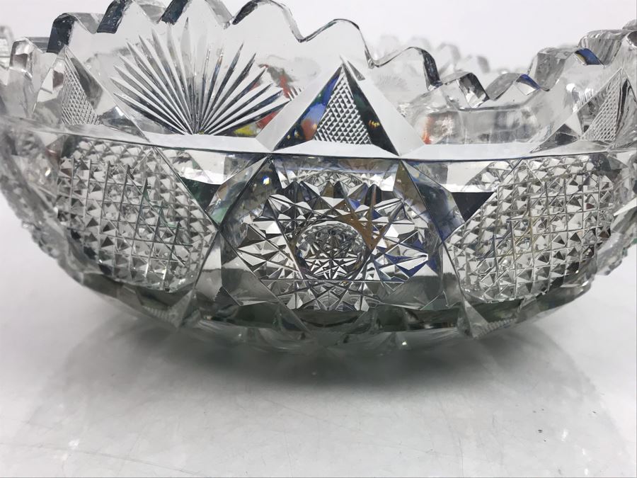 Cut Crystal Bowl Filled With Vintage Glass Marbles [Photo 15]