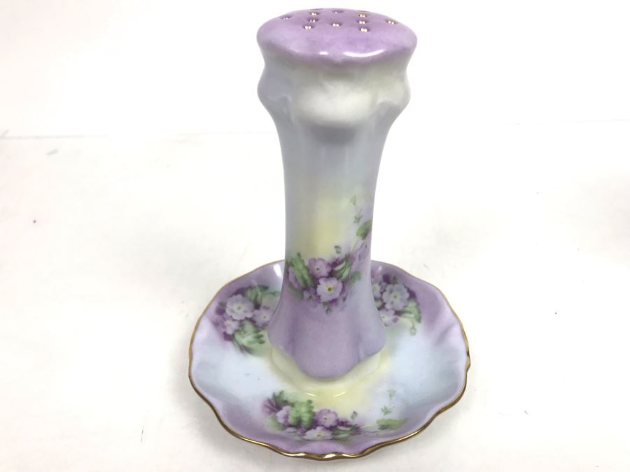 Vintage Porcelain Treasures Hand Decorated By Betty Platner Hat Stick Pin Holder