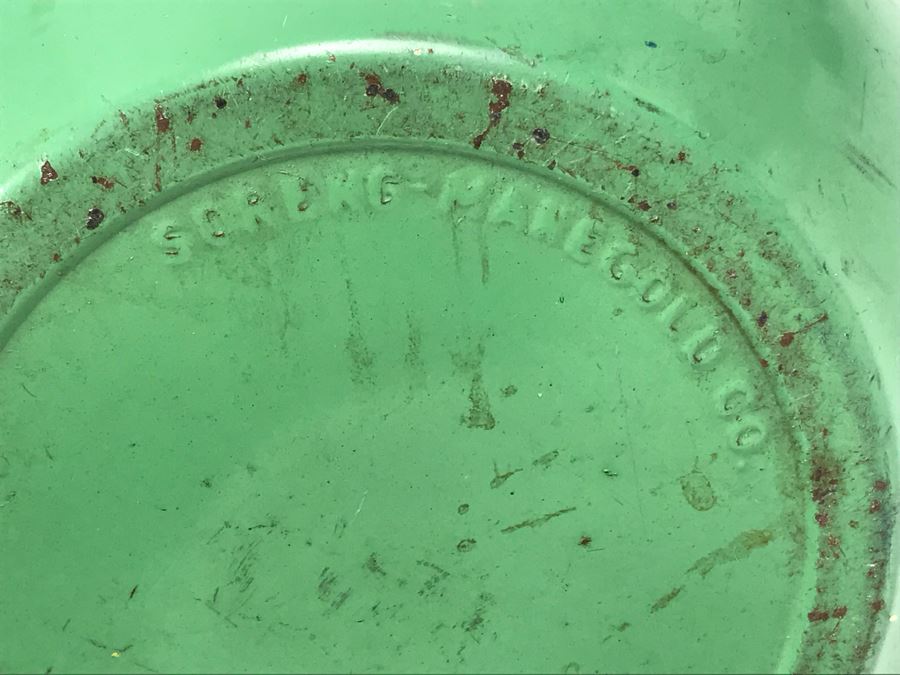 Vintage 1935 Soreng-Manegold Mickey Mouse Green Metal Table Lamp Without Shade [Photo 8]