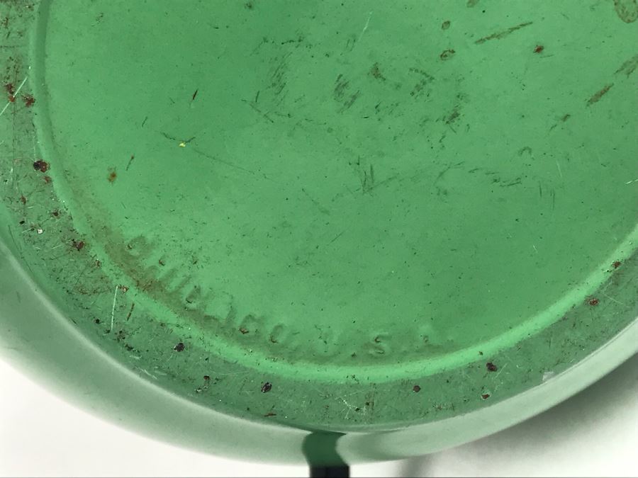 Vintage 1935 Soreng-Manegold Mickey Mouse Green Metal Table Lamp Without Shade [Photo 9]