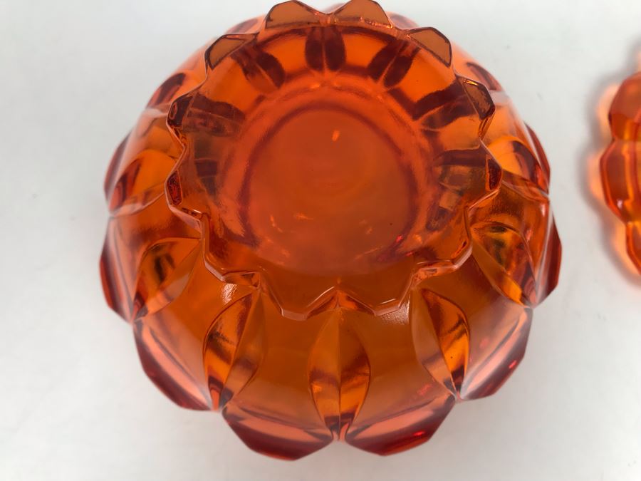 Orange on sale candy dish