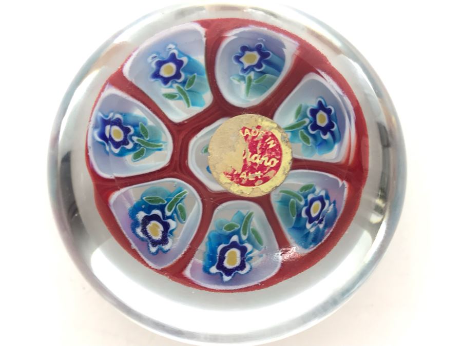 Vintage Murano Glass Paperweight Italy [Photo 1]