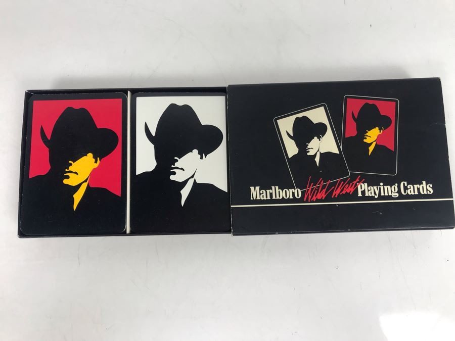 Vintage 1991 Philip Morris Marlboro Wild West Playing Cards Set [Photo 1]