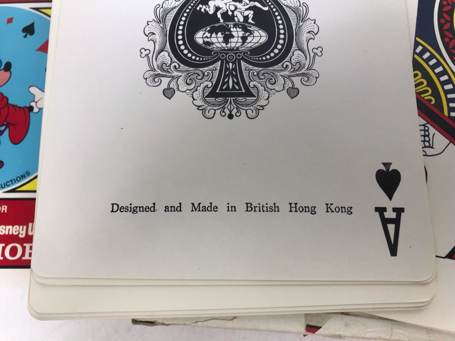 Vintage Disneyland Magic Shop Mickey Mouse Jumbo Cards And Walt Disney Productions Mickey Mouse Playing Cards [Photo 4]