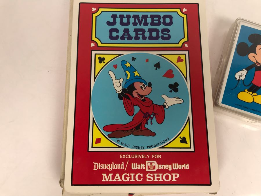 Vintage Disneyland Magic Shop Mickey Mouse Jumbo Cards And Walt
