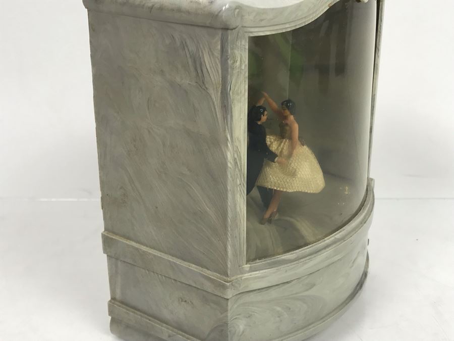 Vintage Cody Musical Creations Couple Dancing Ballerinas On Stage Music Box Working [Photo 3]