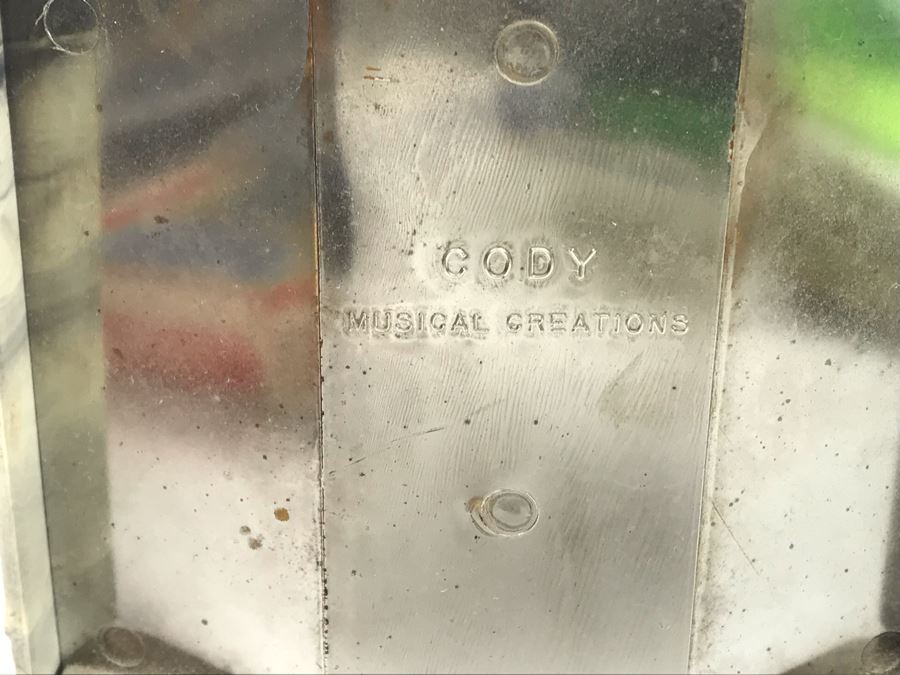 Vintage Cody Musical Creations Couple Dancing Ballerinas On Stage Music Box Working [Photo 5]