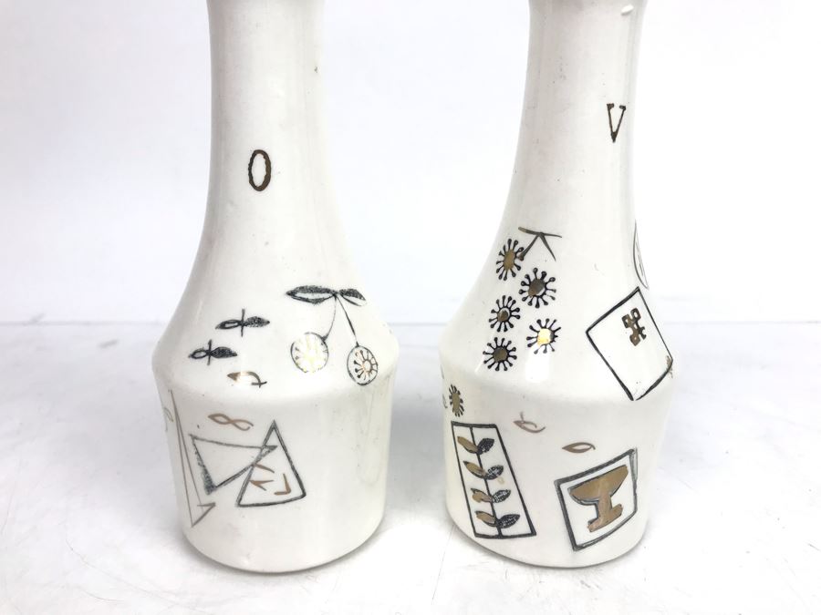 Mid-Century Oil And Vinegar Cruet Bottles By Maison International [Photo 2]