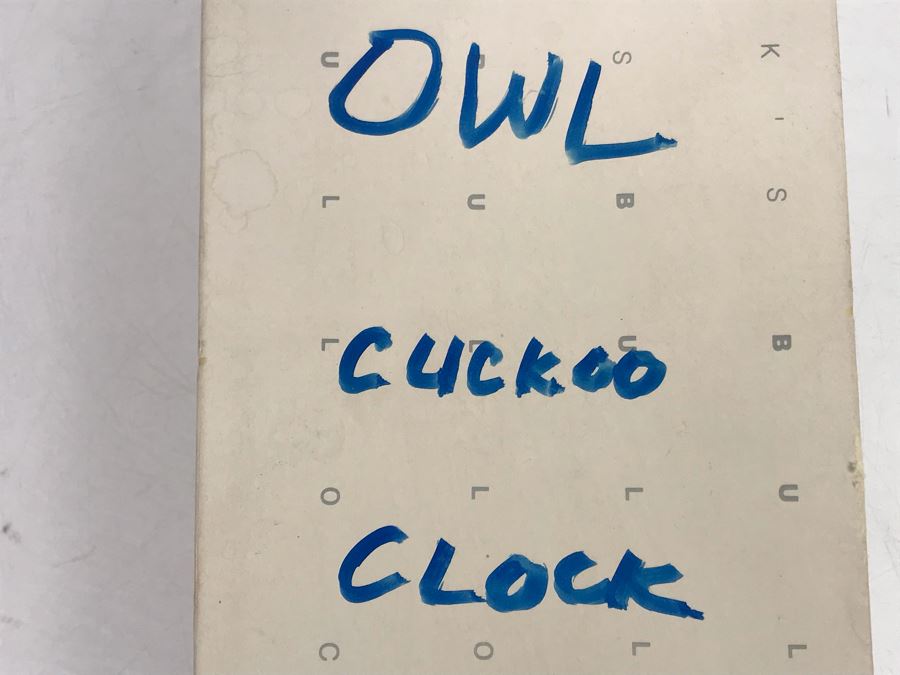 Vintage Germany Moving Eye Owl Cuckoo Clock Untested [Photo 10]