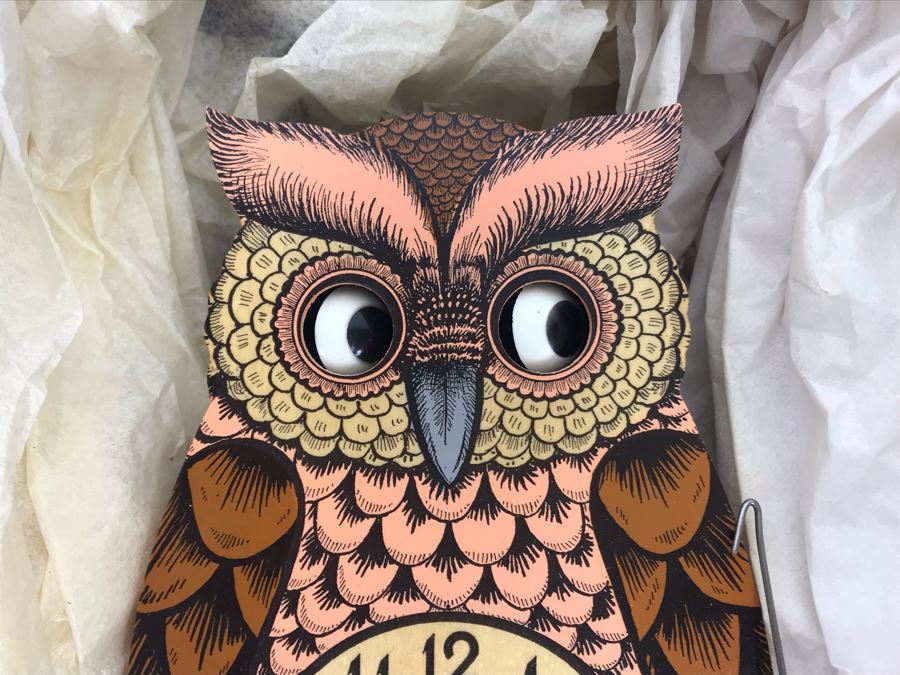 Vintage Germany Moving Eye Owl Cuckoo Clock Untested [Photo 3]