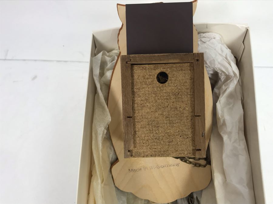 Vintage Germany Moving Eye Owl Cuckoo Clock Untested [Photo 7]