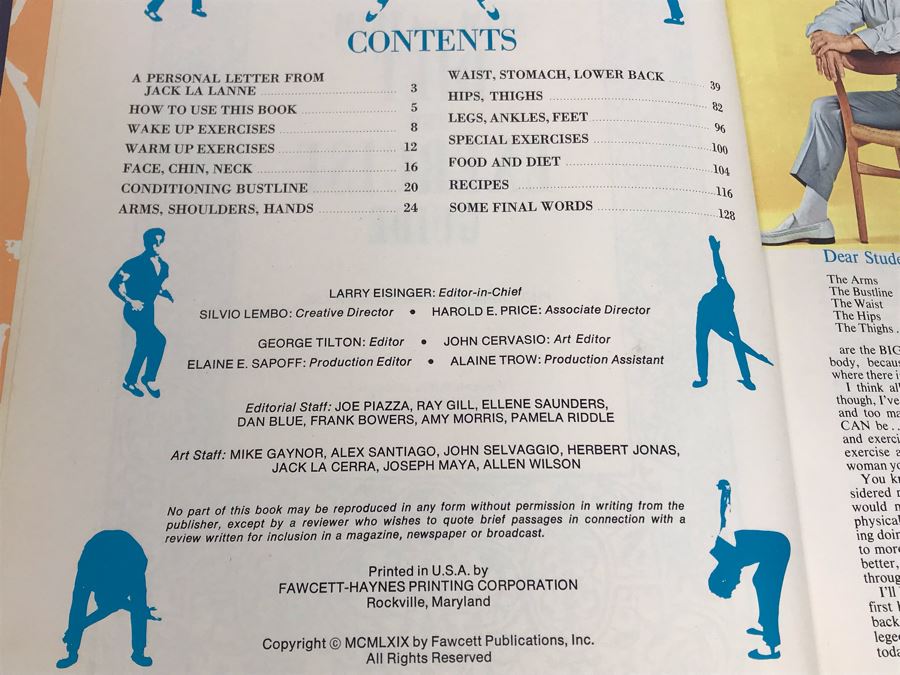 Signed 1969 Hardcover Book Jack La Lanne's Slim And Trim Diet And Excercise Guide [Photo 5]