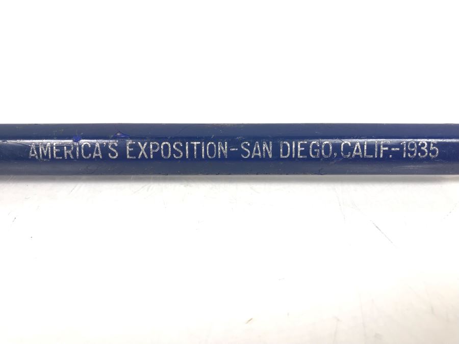 Vintage 1935 Large Souvenir Pencil From America's Exposition In San Diego, Calif [Photo 2]