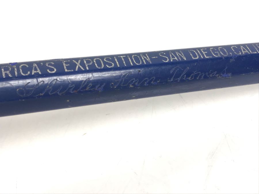 Vintage 1935 Large Souvenir Pencil From America's Exposition In San Diego, Calif [Photo 4]