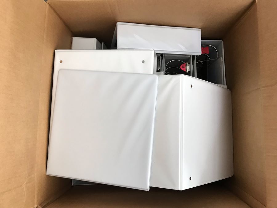 (4) Large Boxes Fille With New Cardinal Large White D-Ring Binders [Photo 6]