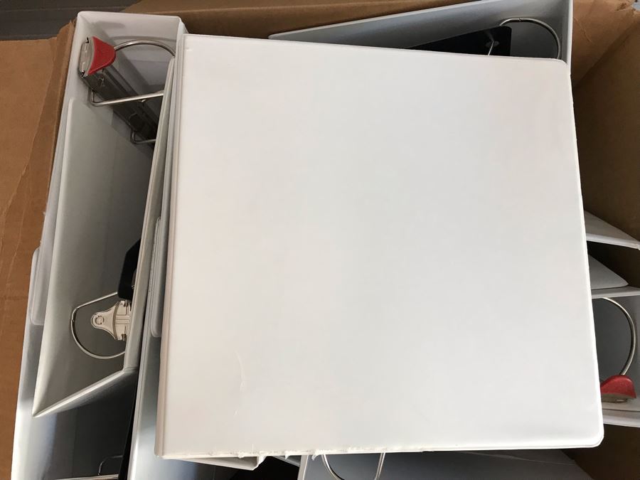 (4) Large Boxes Fille With New Cardinal Large White D-Ring Binders [Photo 3]