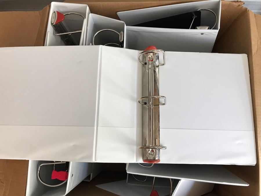 (4) Large Boxes Fille With New Cardinal Large White D-Ring Binders [Photo 4]
