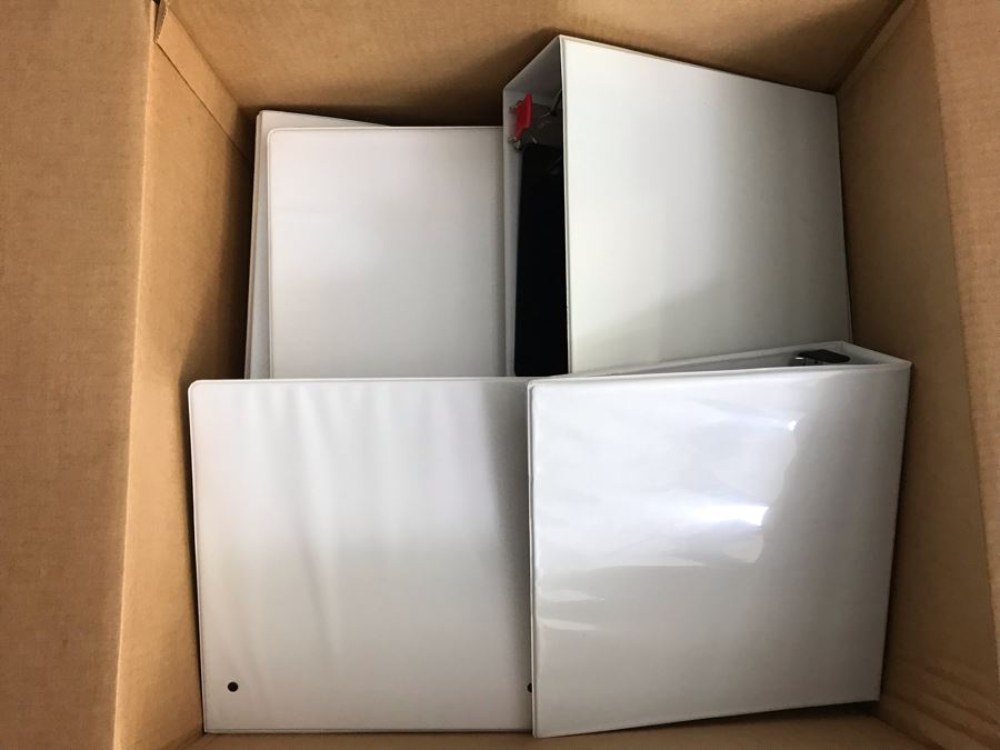 (4) Large Boxes Fille With New Cardinal Large White D-Ring Binders [Photo 10]