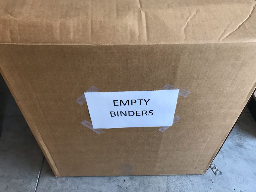 (4) Large Boxes Fille With New Cardinal Large White D-Ring Binders [Photo 2]