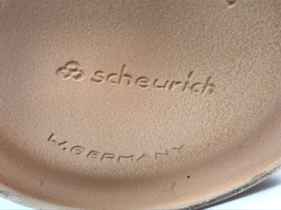 Scheurich West Germany Cermaic Pot And Blue Glass Vase Filled With Las Vegas Matches Vegas Matchbook Collection [Photo 9]