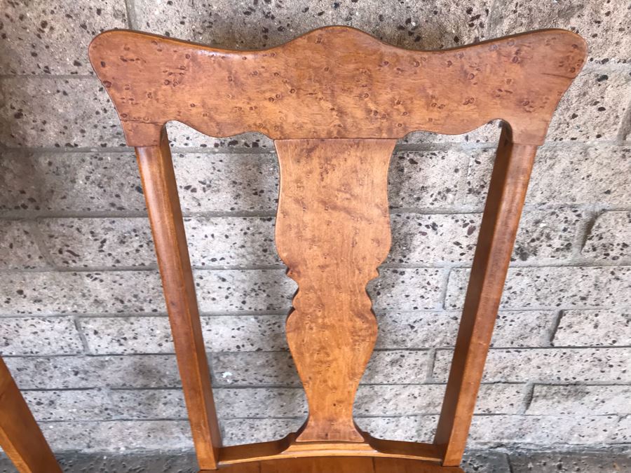 Antique Birdseye Maple Secretary Desk With Chair [Photo 26]