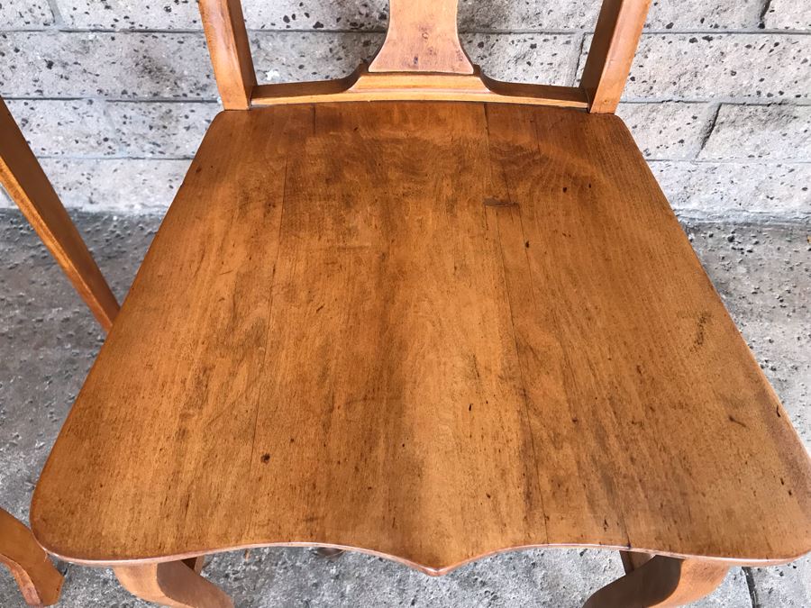 Antique Birdseye Maple Secretary Desk With Chair [Photo 25]