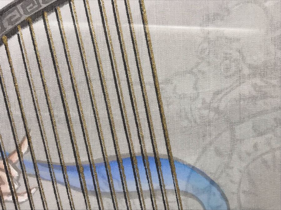 Original Chinese Signed Lucy Wang 3-Dimensional Watercolor On Silk Painting 22' X 24' Retails Over $2,000 [Photo 20]