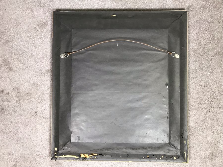 Original Chinese Signed Lucy Wang 3-Dimensional Watercolor On Silk Painting Dancing Red Crowned Cranes 27' X 27' Retails $2,600 [Photo 19]