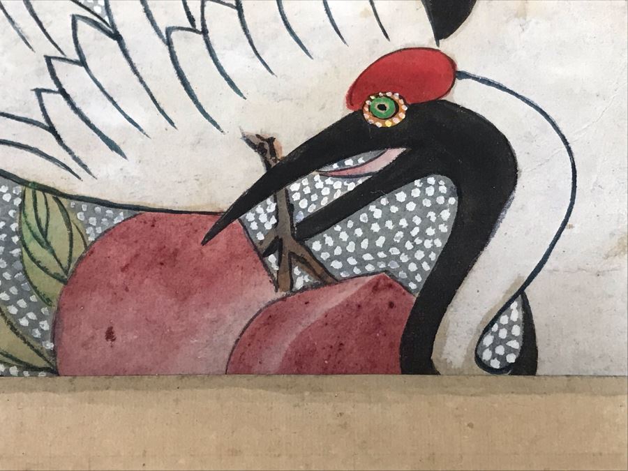 Pair Of Framed Antique Original Chinese Ancestor Scrolls Paintings Ancestral Portraits Man Is 30' X 50' [Photo 18]