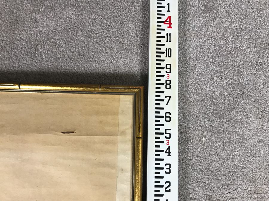 Pair Of Framed Antique Original Chinese Ancestor Scrolls Paintings Ancestral Portraits Man Is 30' X 50' [Photo 46]