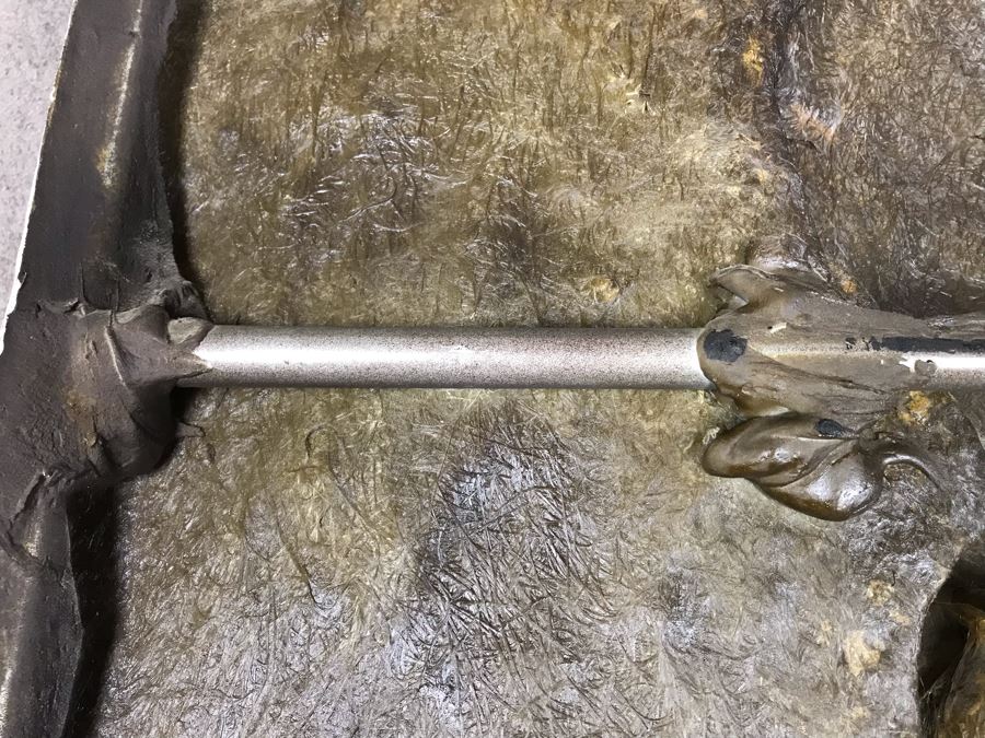 Large Embossed Fiberglass Wall Sculpture With Gilded Horse [Photo 16]