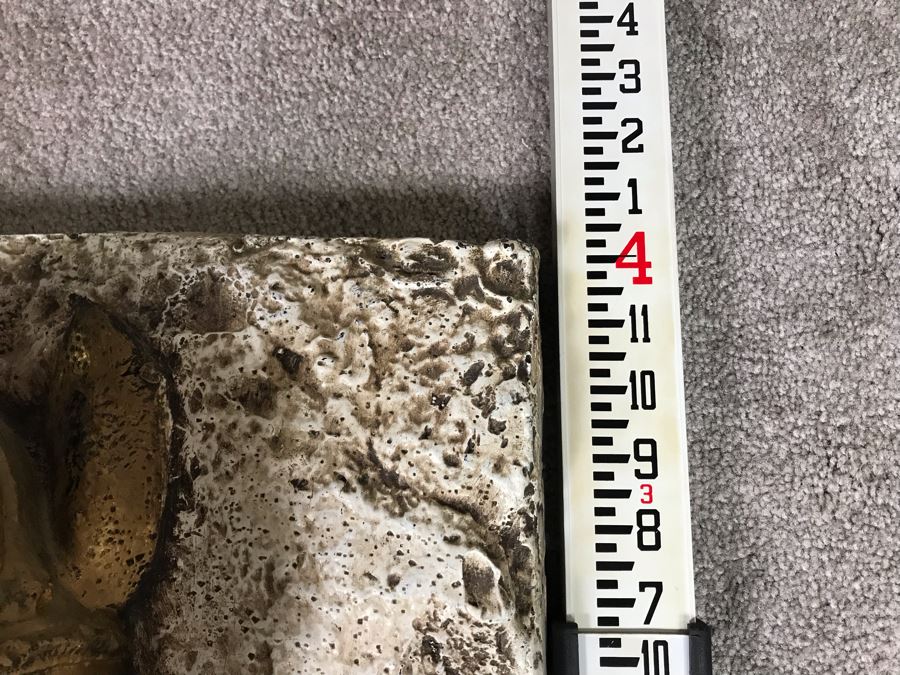 Large Embossed Fiberglass Wall Sculpture With Gilded Horse [Photo 20]