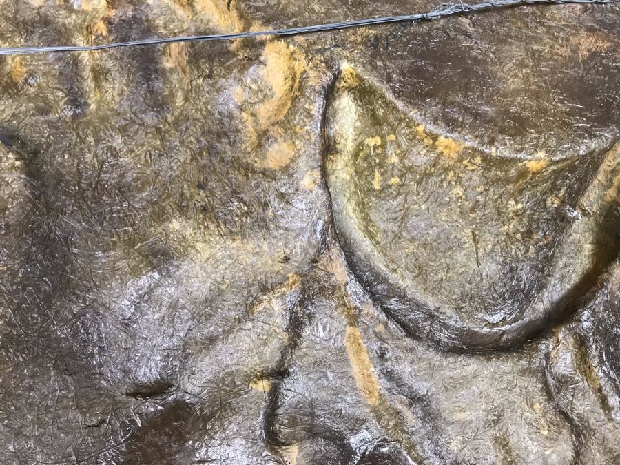 Large Embossed Fiberglass Wall Sculpture With Gilded Horse [Photo 14]