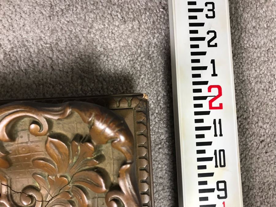 Original Antique Plein Air Oil Painting In Antique Frame By F. M. McCombs 32' X 24' [Photo 18]