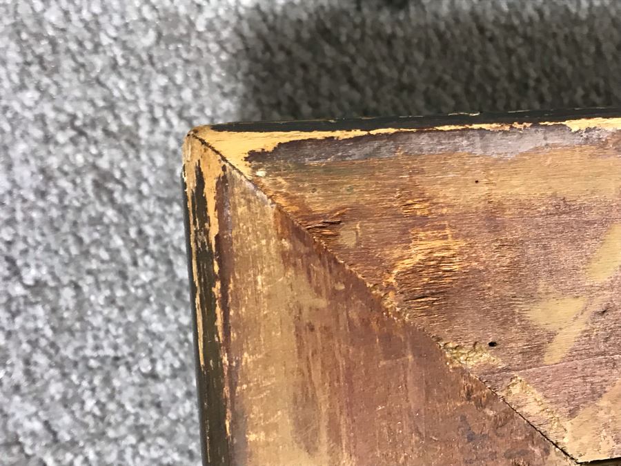 Original Antique Plein Air Oil Painting In Antique Frame By F. M. McCombs 32' X 24' [Photo 24]