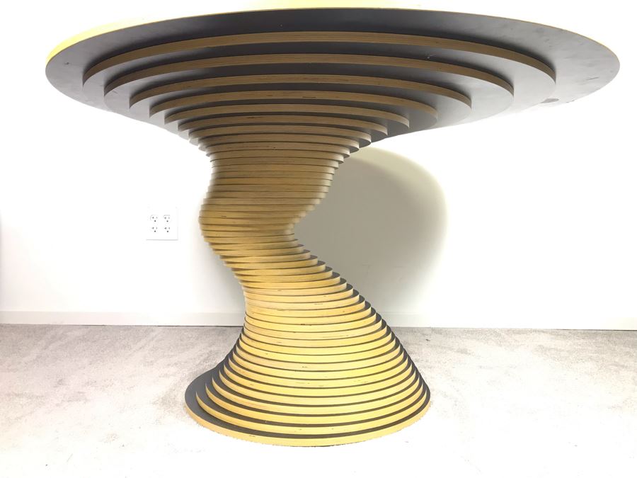 Marcello Pozzi Restoration Hardware Stack 50 Dining Table Made In Italy 48'W X 29.5'H [Photo 13]