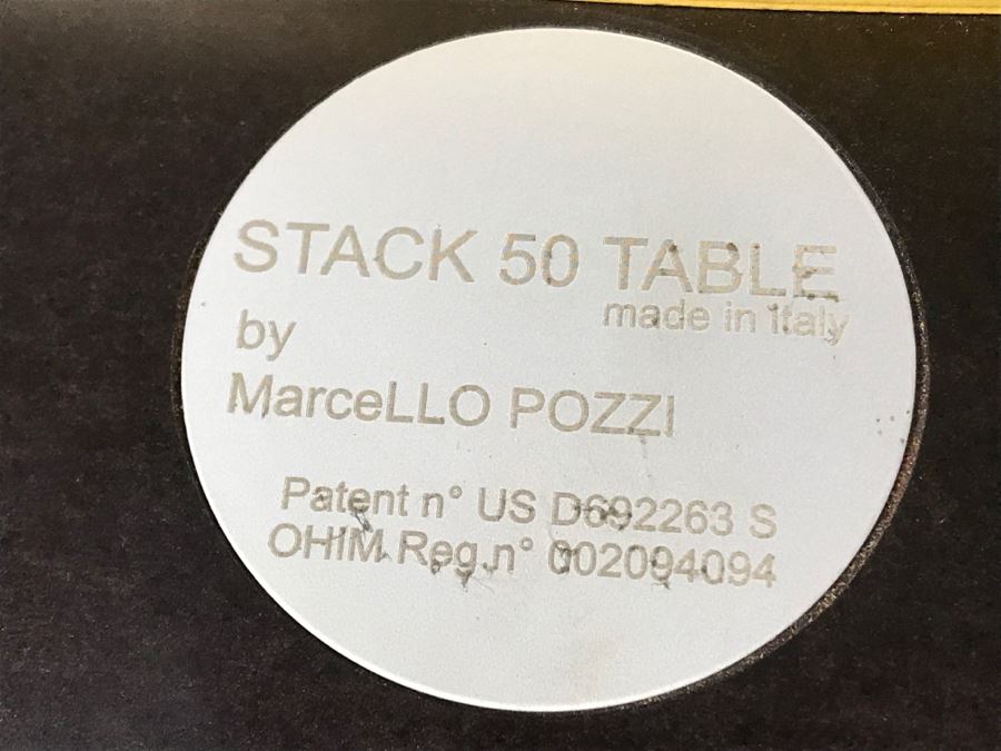 Marcello Pozzi Restoration Hardware Stack 50 Dining Table Made In Italy 48'W X 29.5'H [Photo 7]