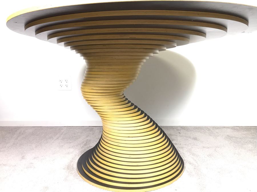 Marcello Pozzi Restoration Hardware Stack 50 Dining Table Made In Italy 48'W X 29.5'H [Photo 14]