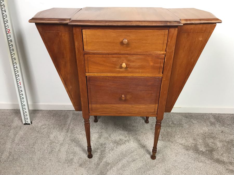 Stunning Antique Hekman Furniture Co Sewing Cabinet Grand Rapids