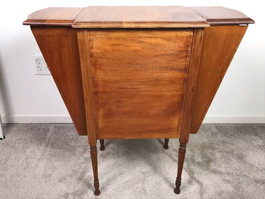 Stunning Antique Hekman Furniture Co Sewing Cabinet Grand Rapids Mi - Note Hinges On Top Side Doors Are Not Attached 30'W X 14'D X 29'H [Photo 15]