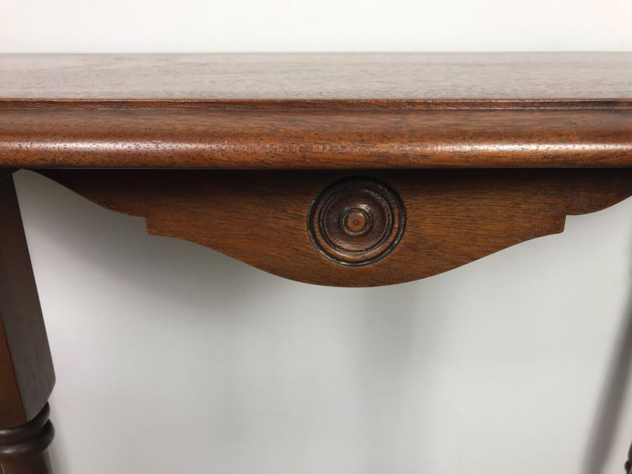 Vintage Demilune Console Hall Table 30'W X 12' D X 30'H [Photo 4]