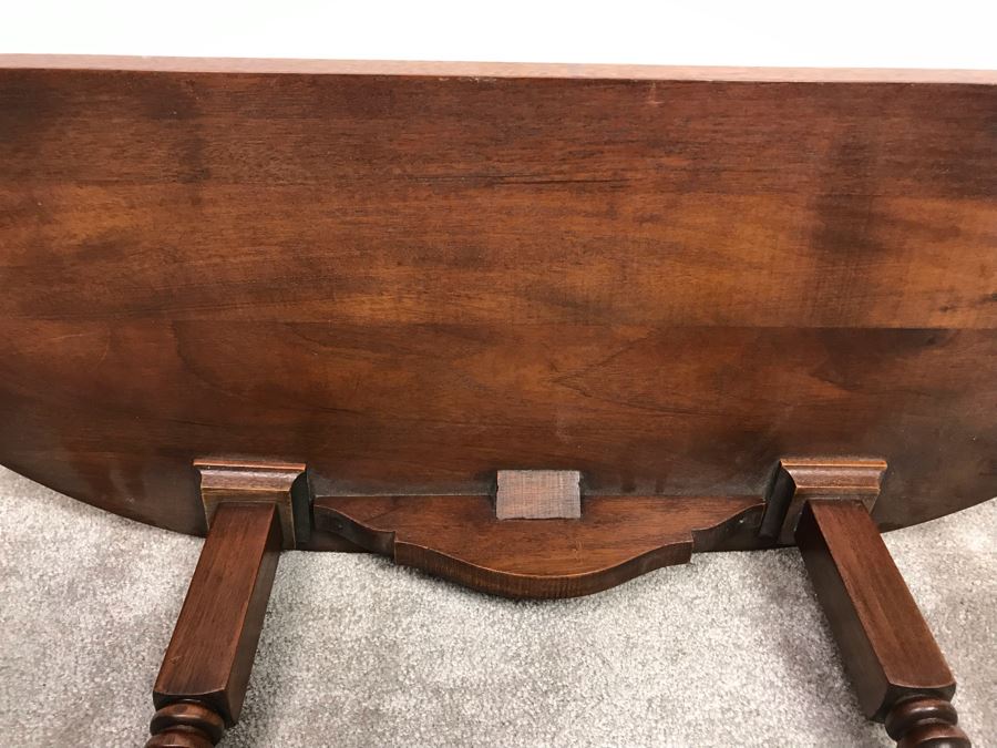 Vintage Demilune Console Hall Table 30'W X 12' D X 30'H [Photo 10]