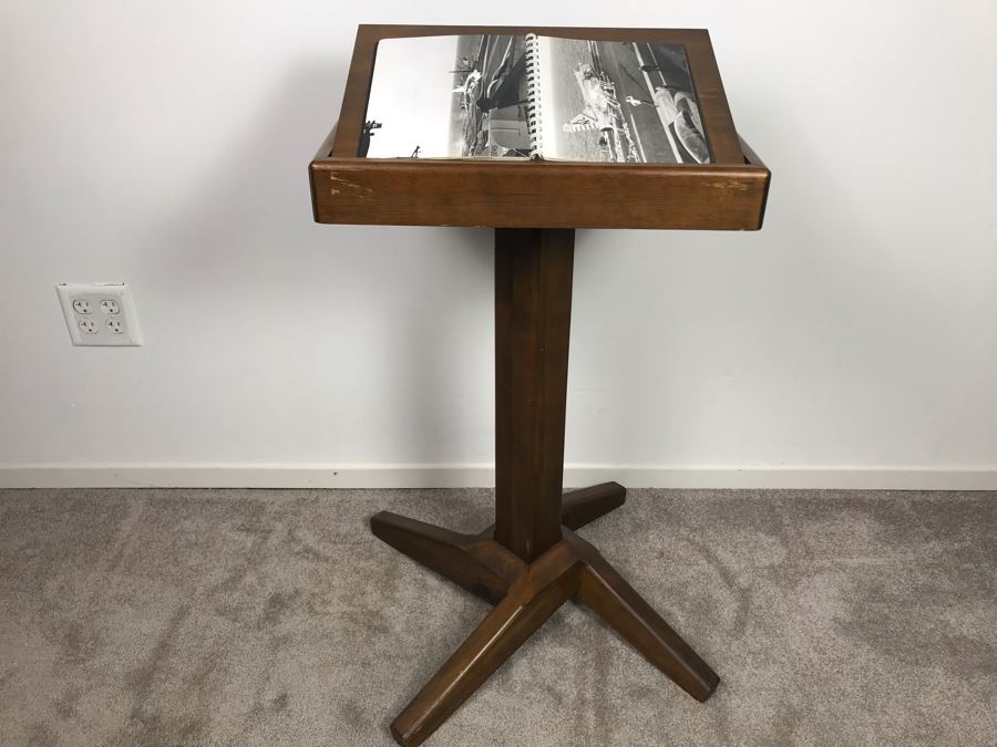 Vintage Wooden Dictionary Stand 2'8'H X 19'W X 12'D [Photo 11]